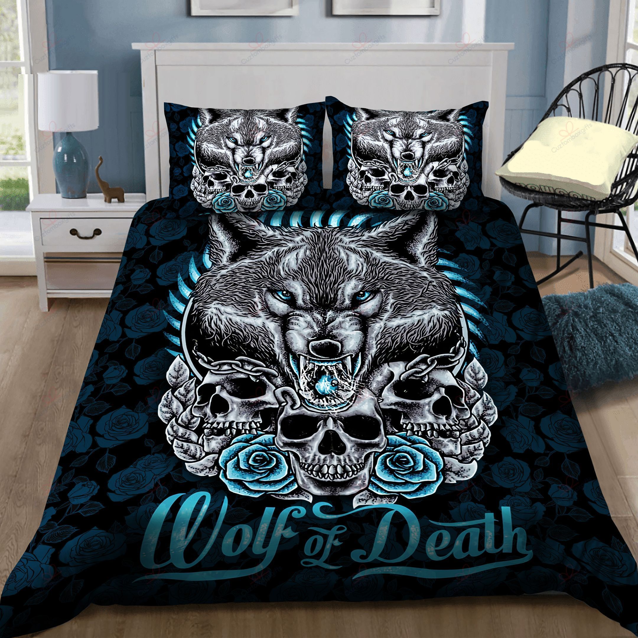Wolf Of Death Printed Bedding Set
