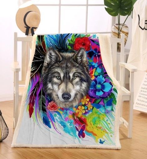 Wolf Plush Sherpa Fleece