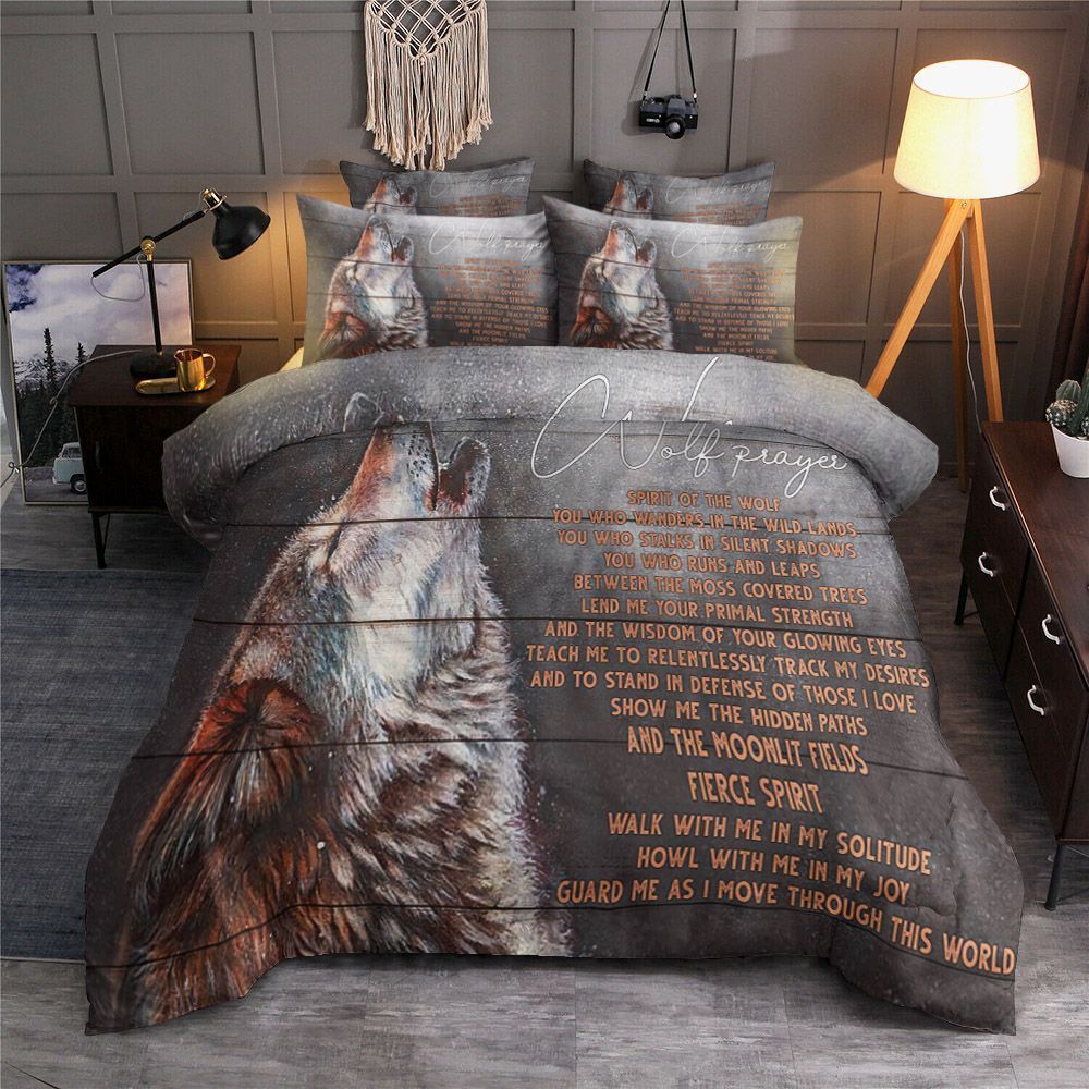 Wolf Prayer Bedding Set