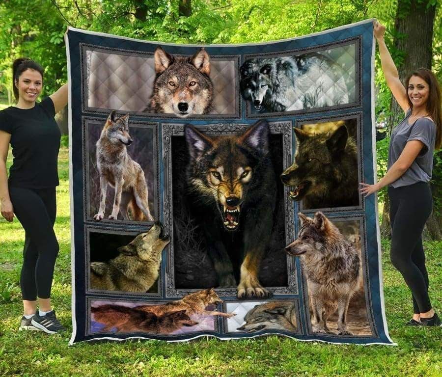 Wolf Premium CL05100101MDQ Quilt Blanket