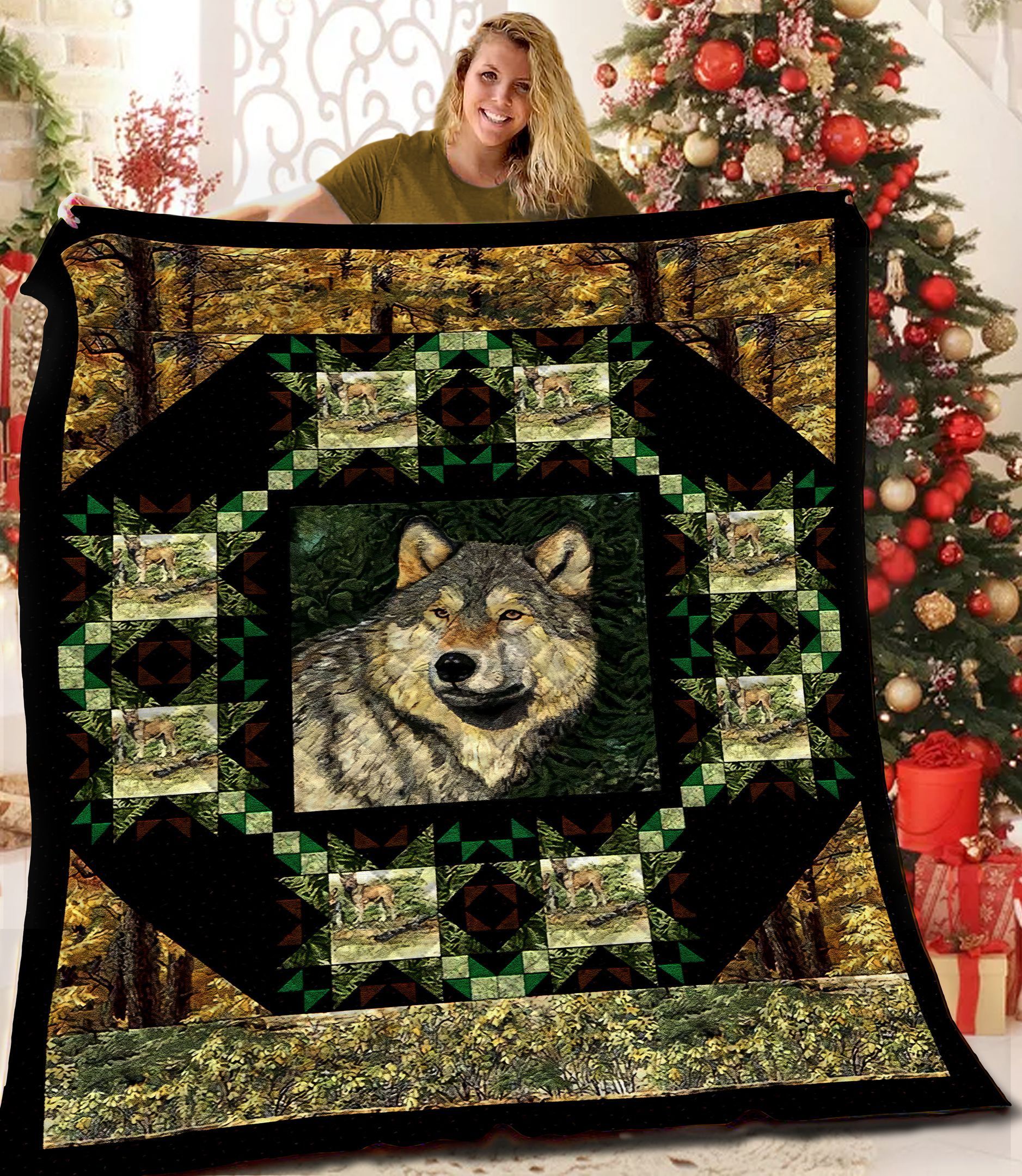 Wolf Quilt Blanket BBB201108NB
