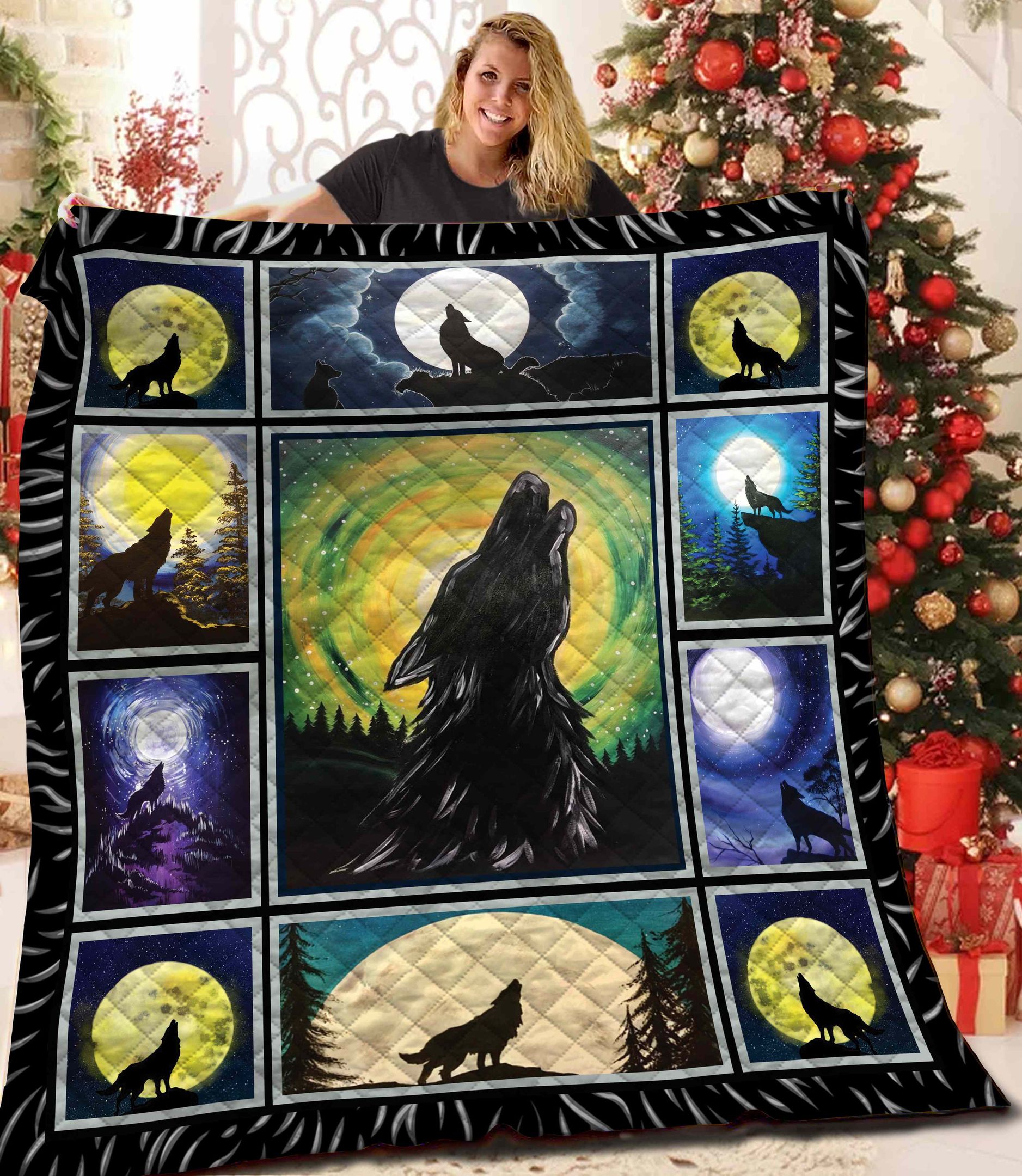 Wolf Quilt Blanket BBB241010SM