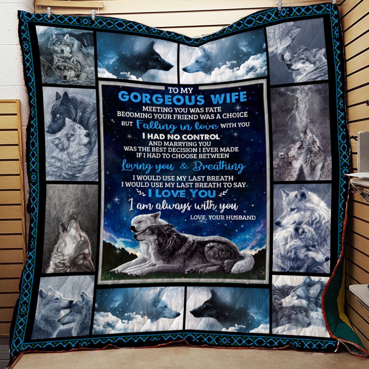 Wolf Quilt Blanket DHC0712109VT