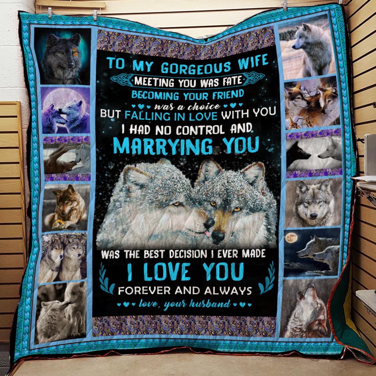 Wolf Quilt Blanket DHC0712151VT