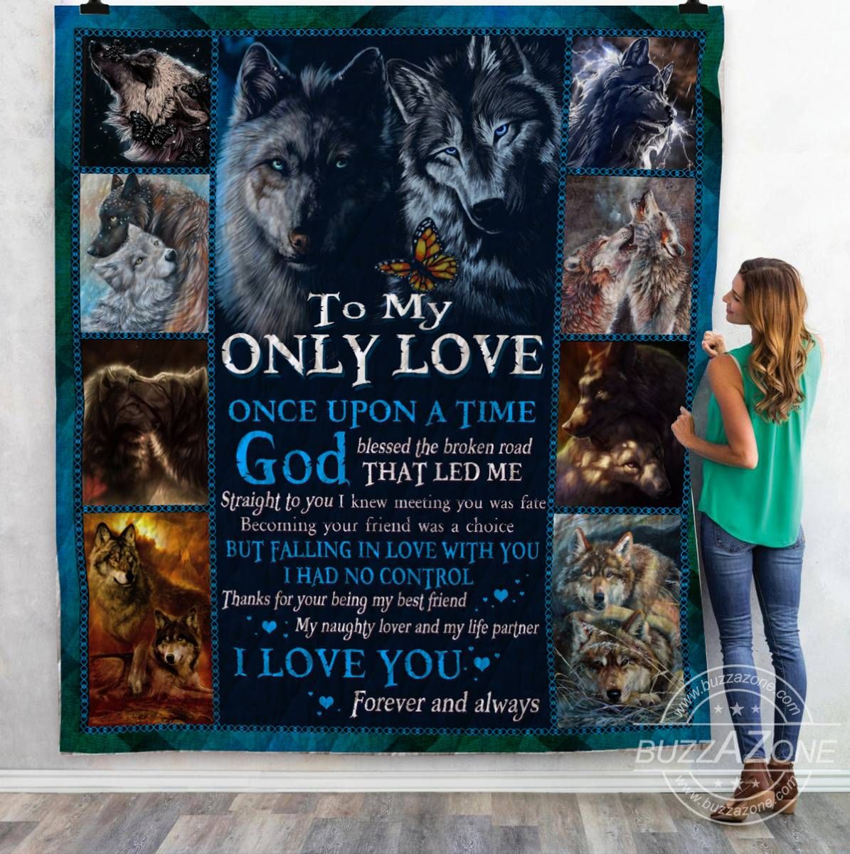 Wolf Quilt Blanket DHC071221VT