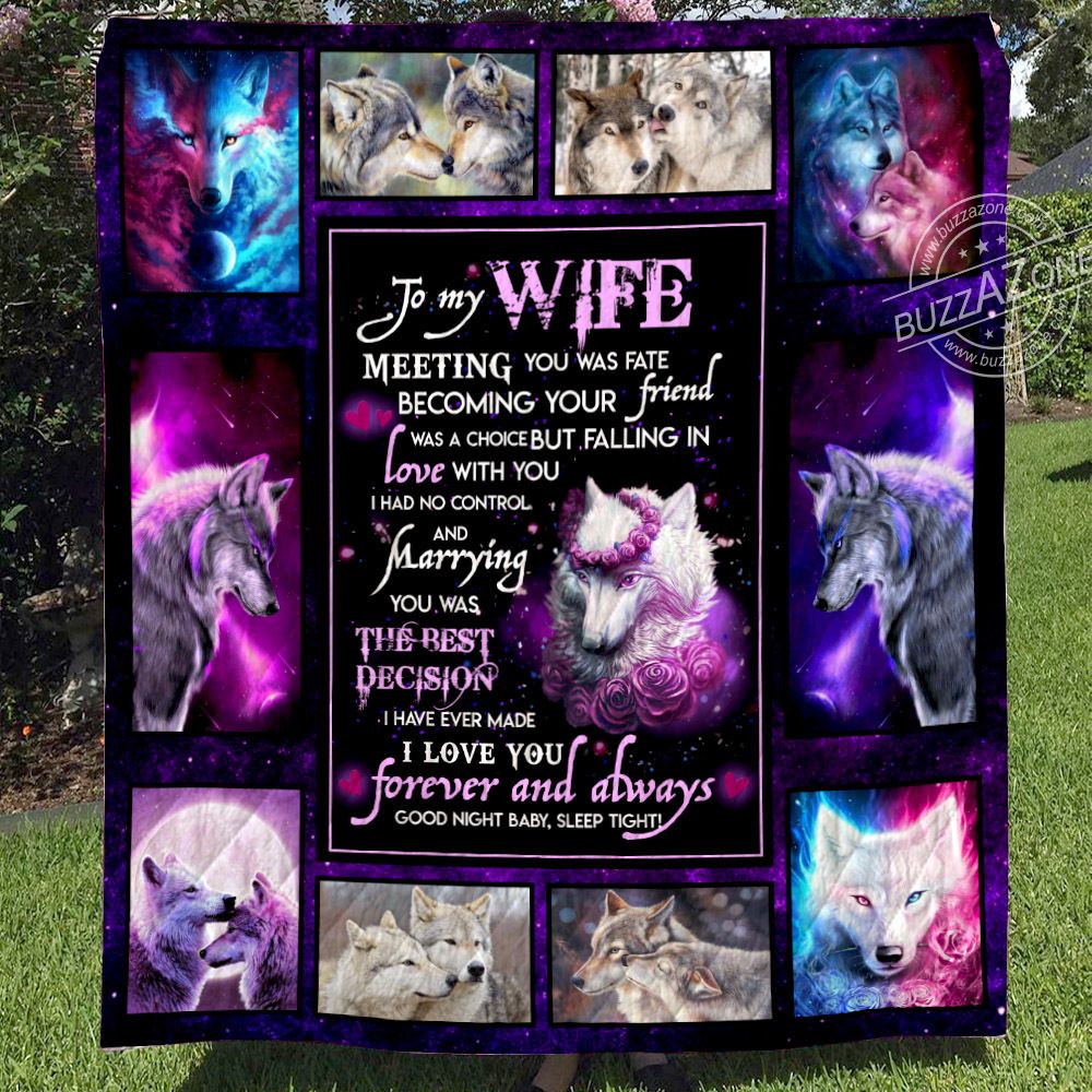 Wolf Quilt Blanket DHC071297VT