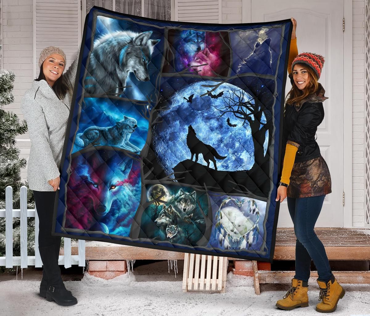 Wolf Quilt Blanket Dhc09121403Dd