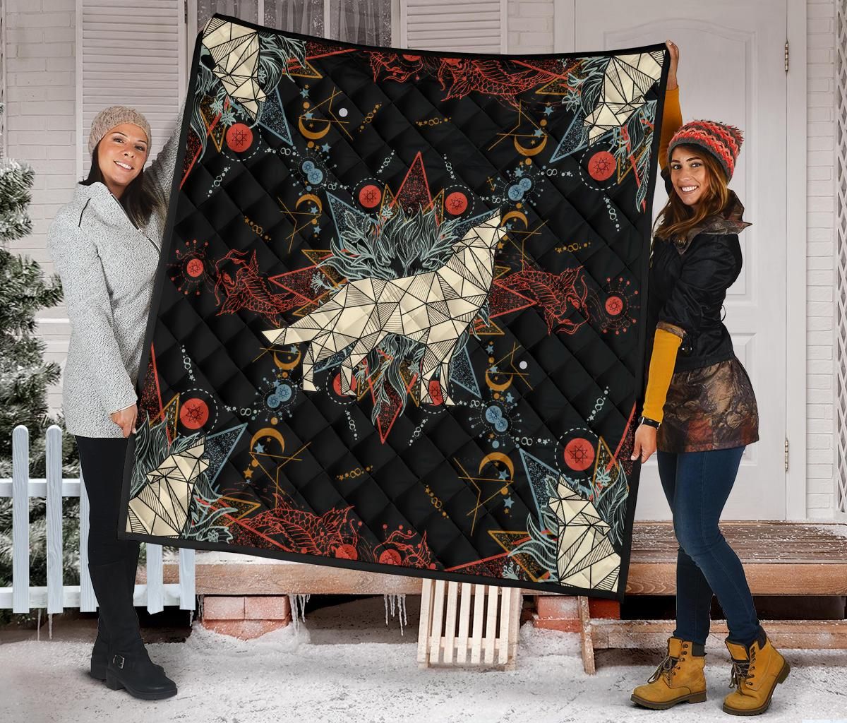 Wolf Quilt Blanket Dhc09121413Dd