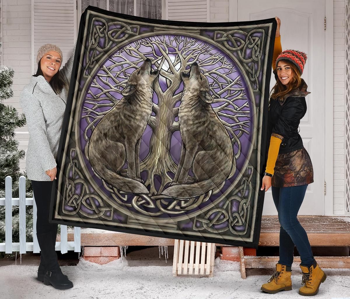 Wolf Quilt Blanket Dhc09121421Dd