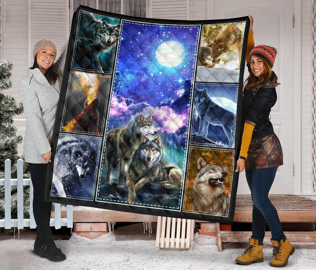Wolf Quilt Blanket Dhc09121493Dd