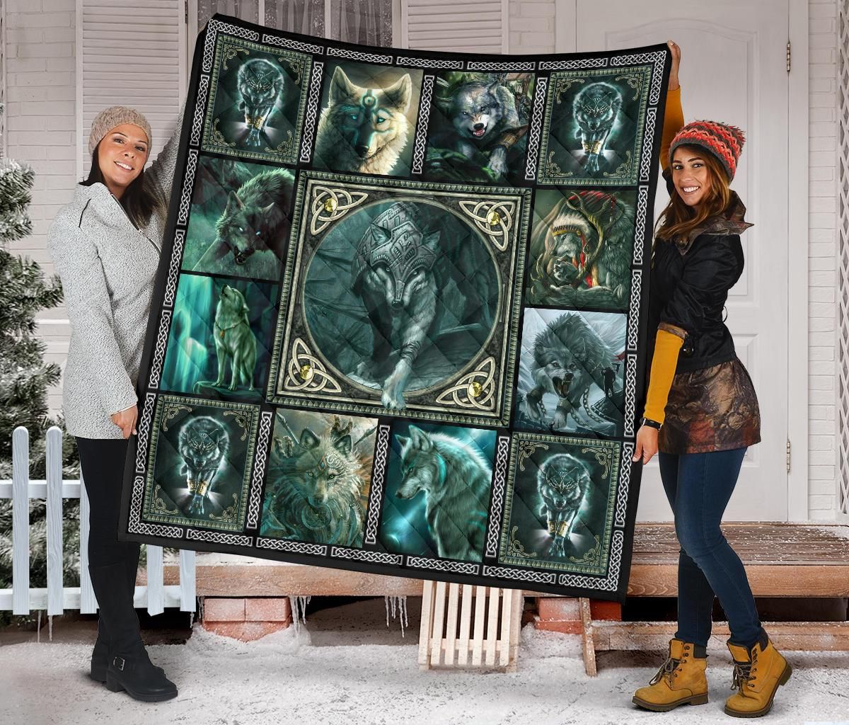 Wolf Quilt Blanket Dhc09121568Dd