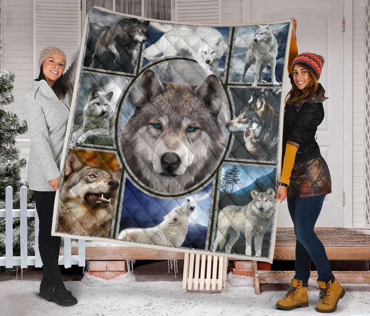 Wolf Quilt Blanket Dhc09121594Dd