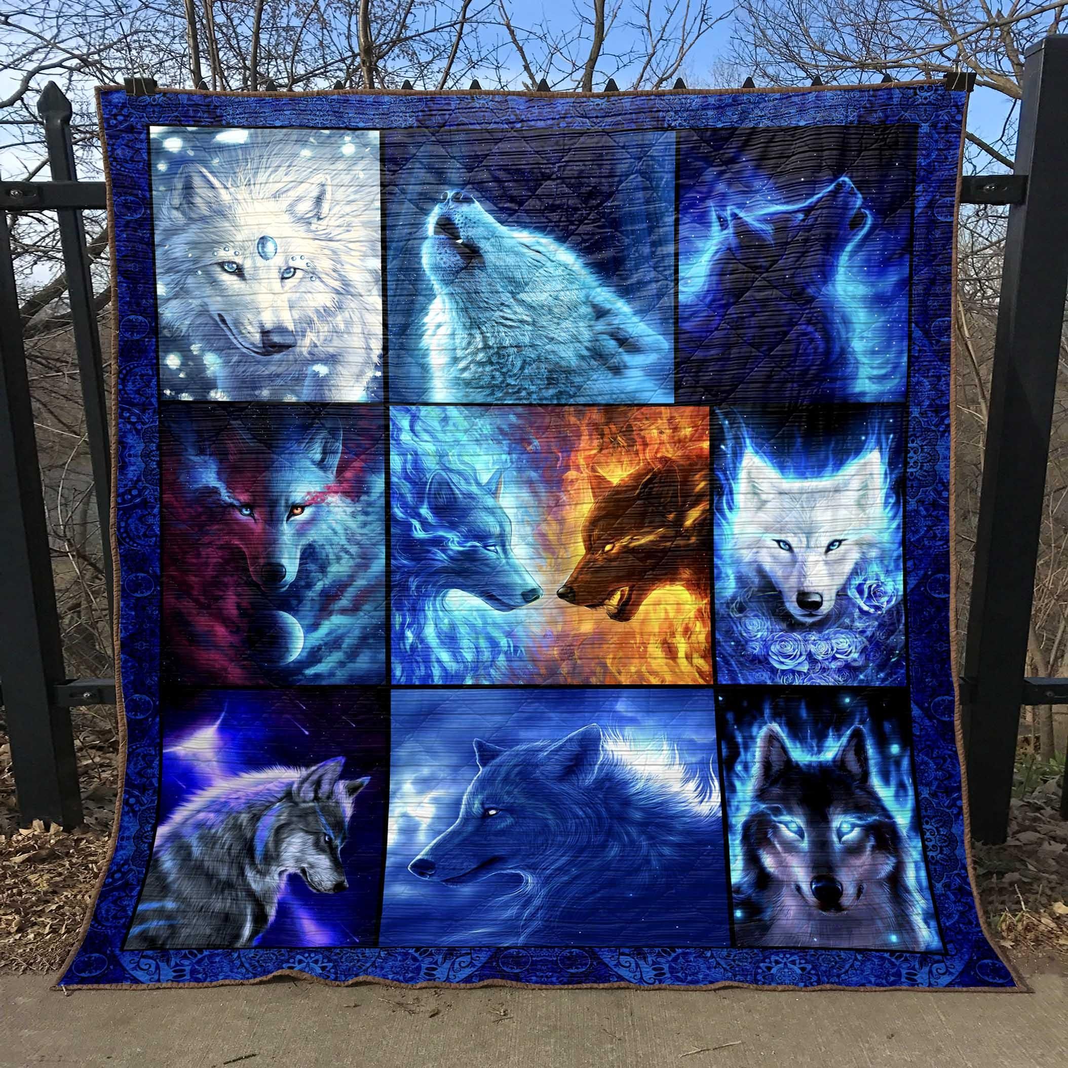 Wolf Quilt Blanket DHC13121887VT