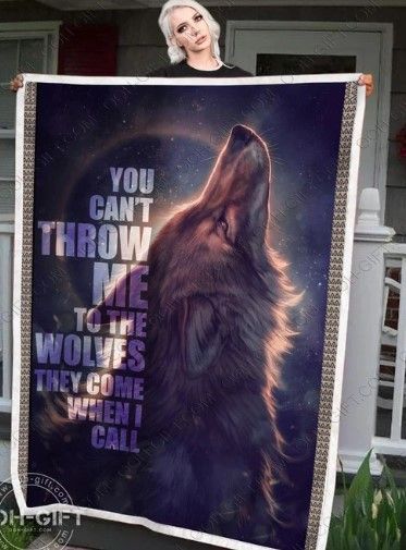 Wolf Quote Sherpa Fleece Blanket