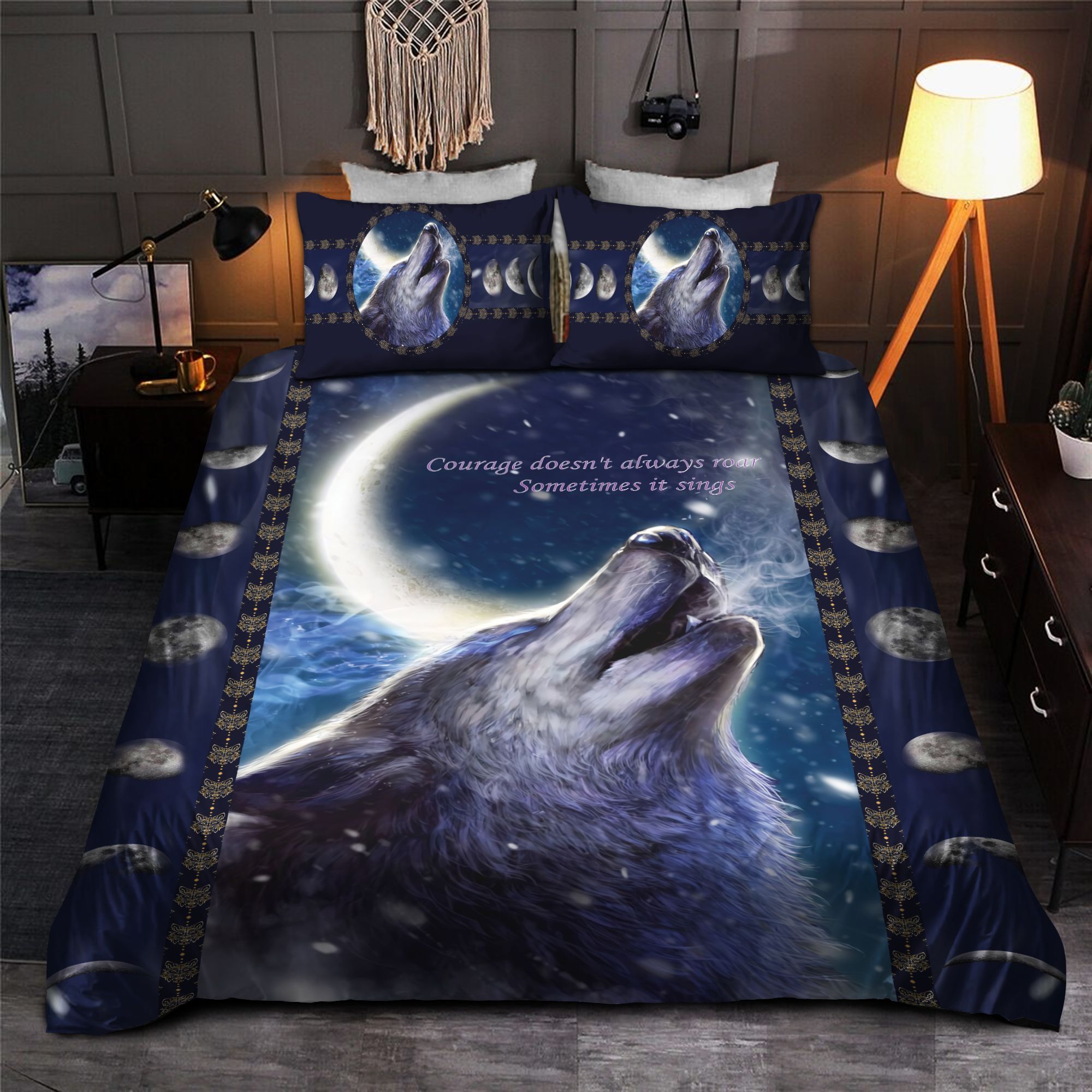 Wolf Quotes Bedding Set