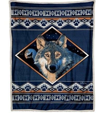 Wolf Ridge Sherpa Fleece Blanket