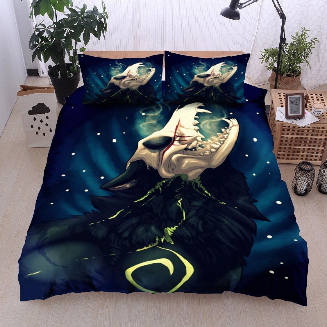Wolf Skull Bedding Set