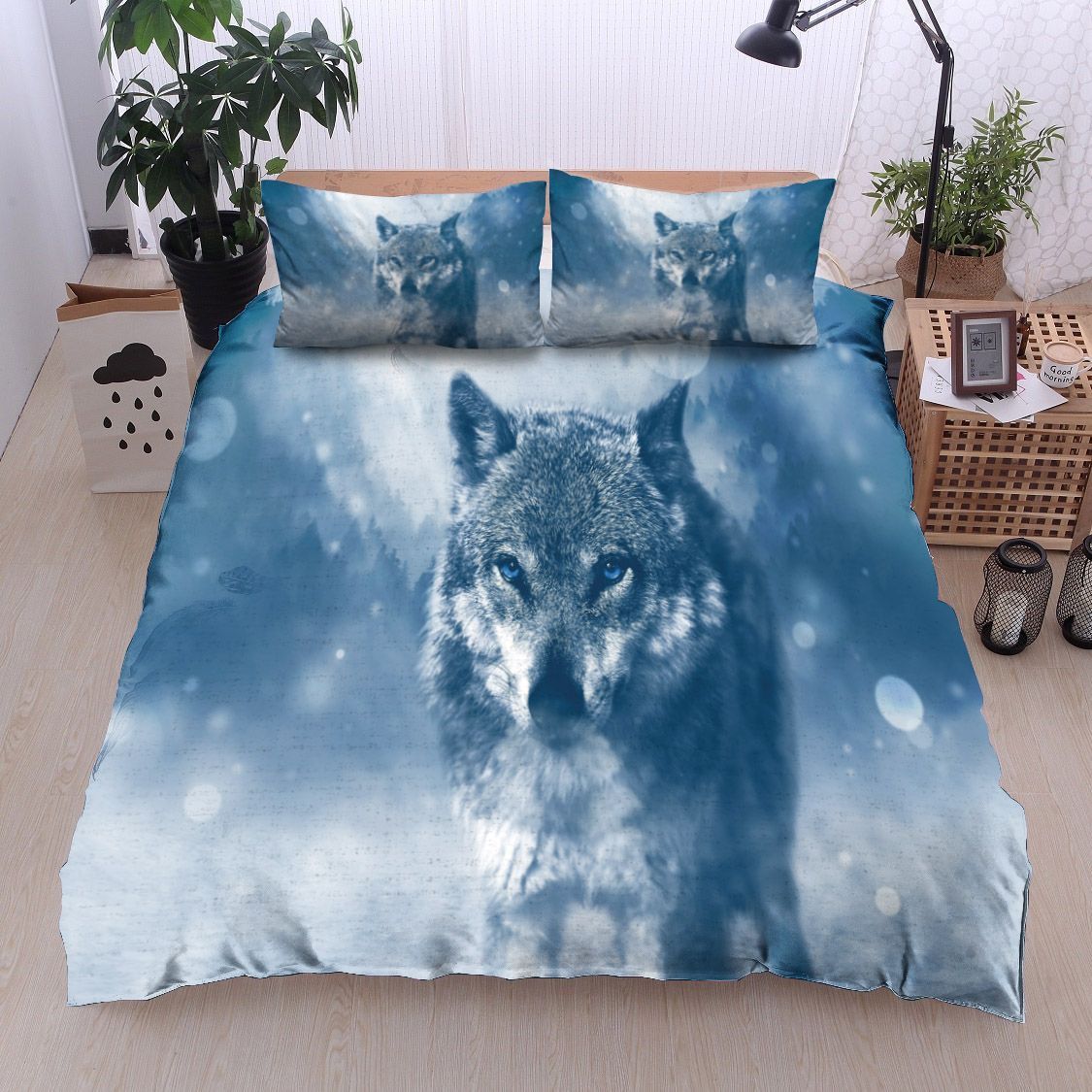 Wolf Snow Bedding Set