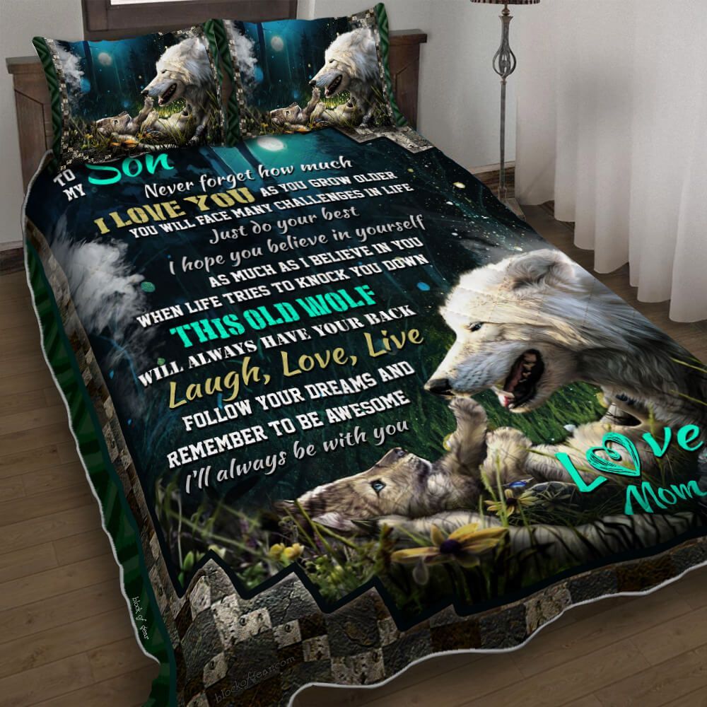 Wolf Son Love Mom Bedding Set