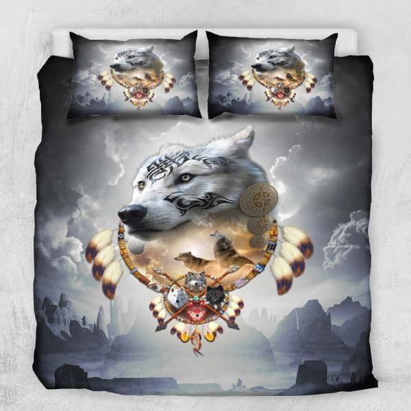 Wolf Songs Of The Elder Warrior Bedding Set