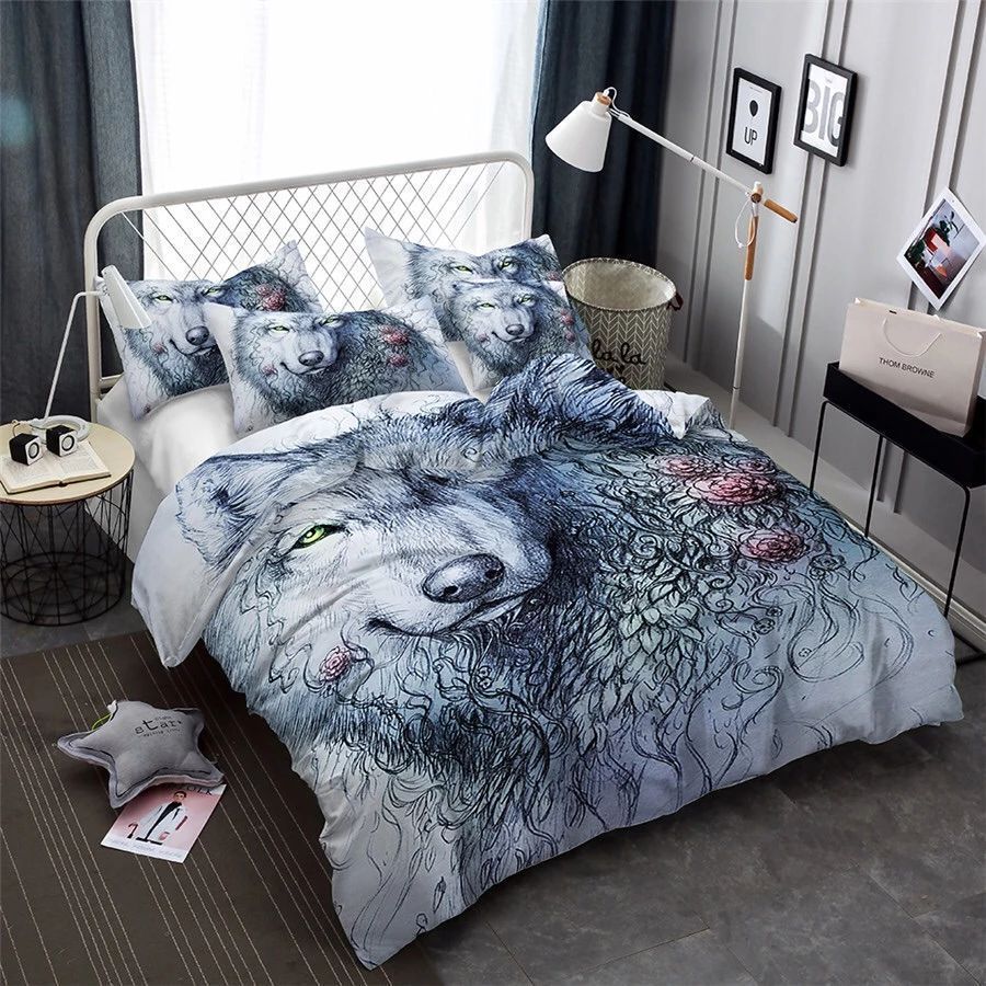 Wolf Stare Bedding Set