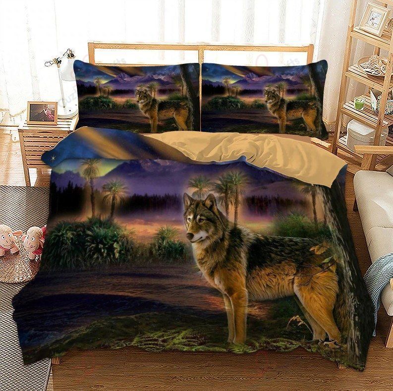 Wolf Sunset Bedding Set