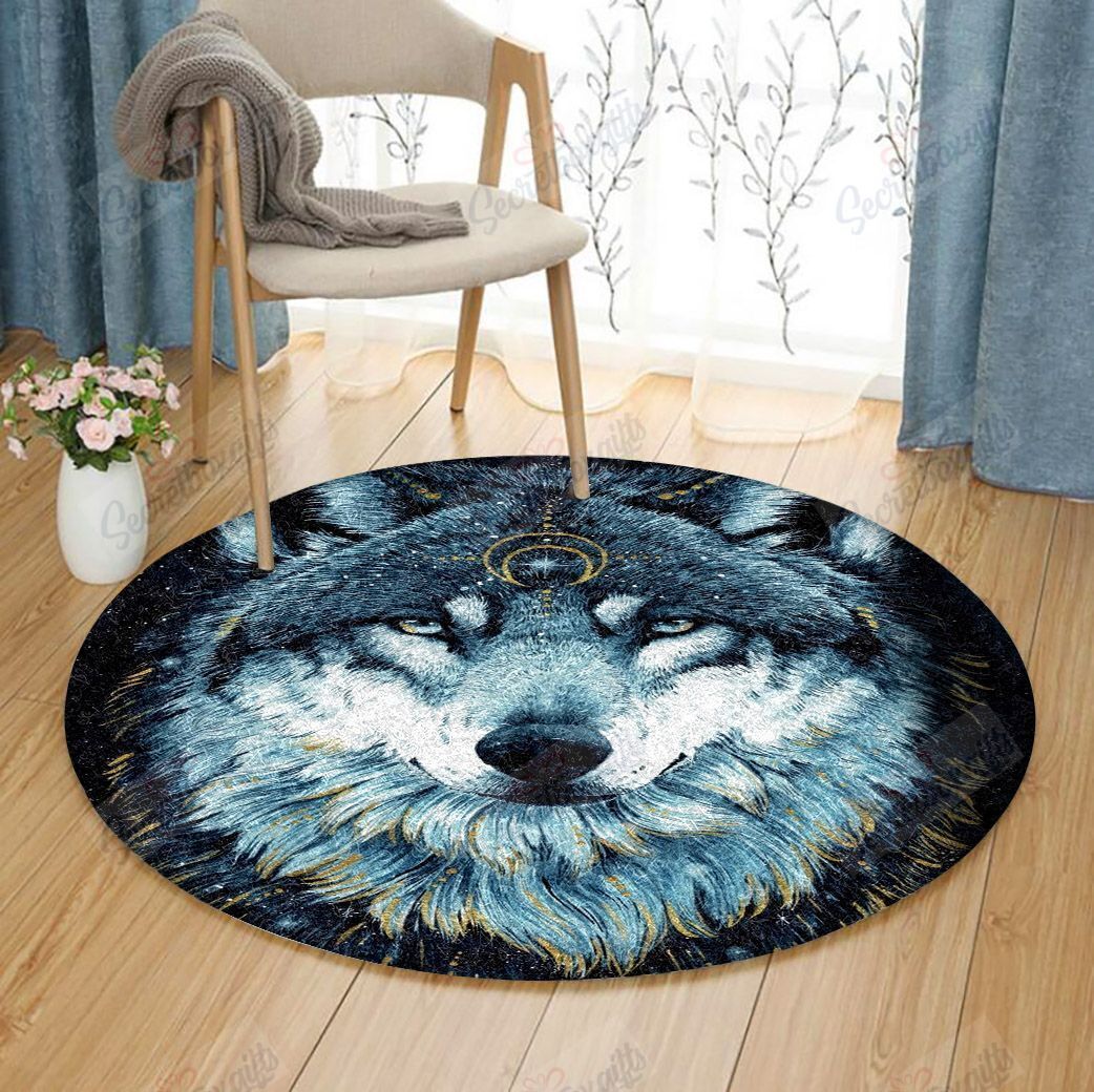 Wolf Round Carpet