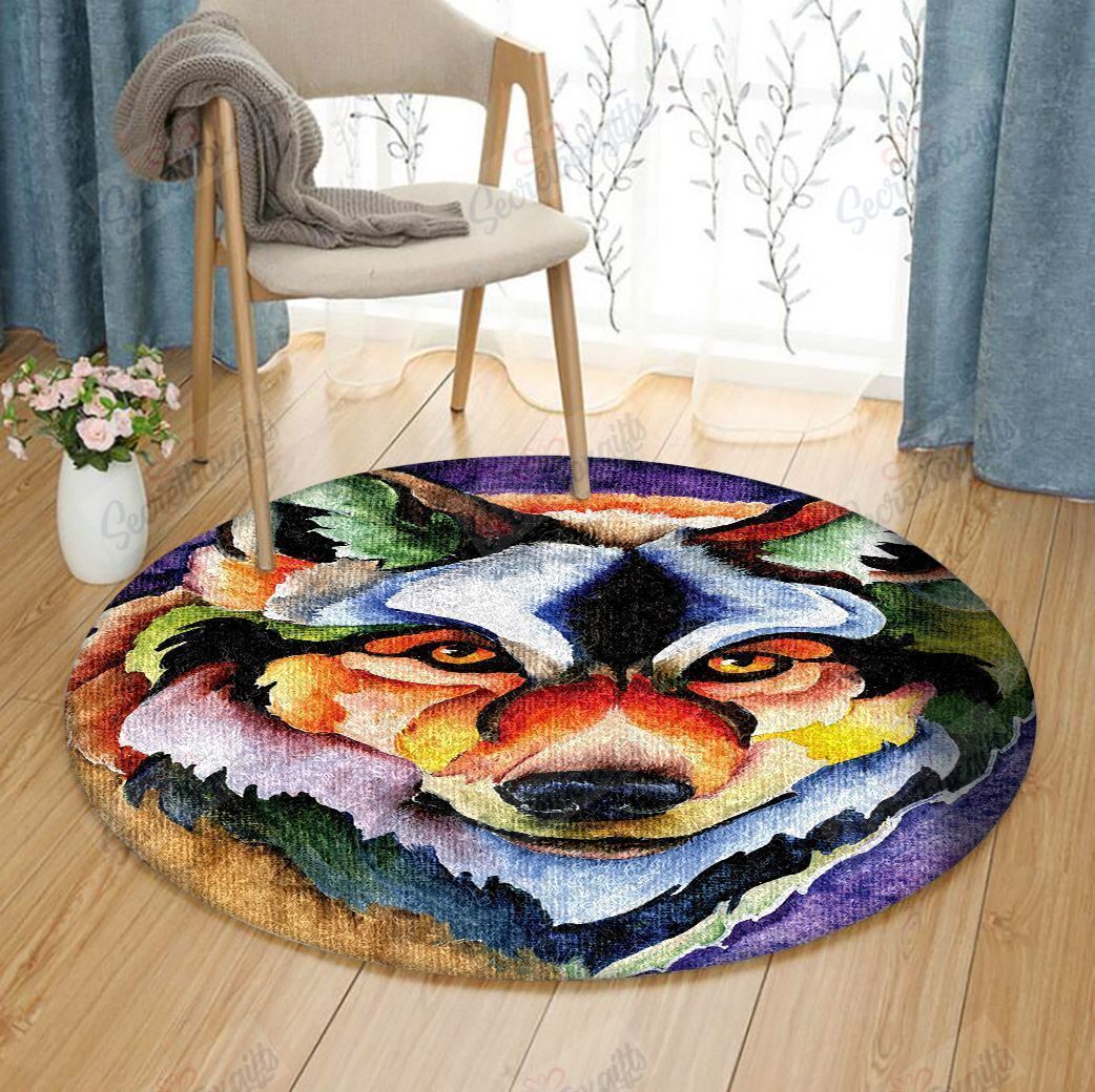 Wolf Round Carpet