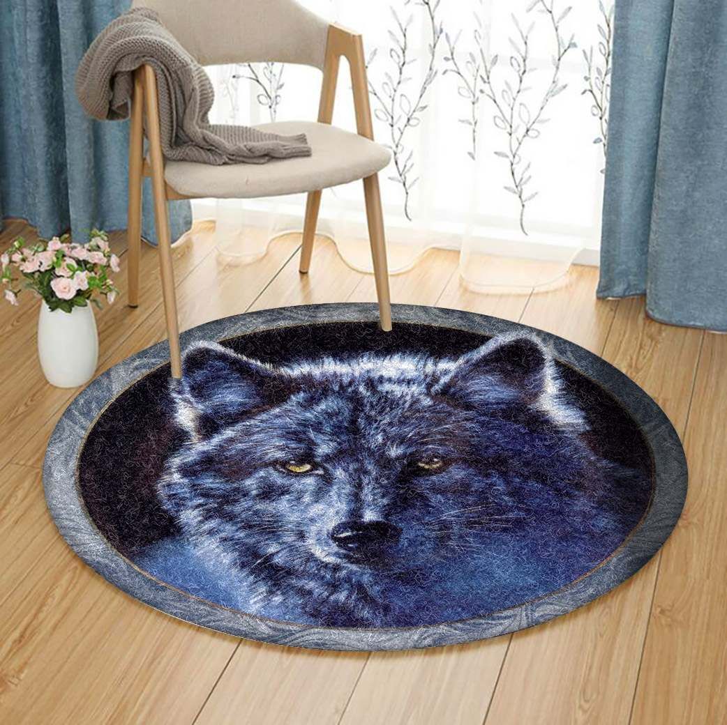 Wolf Round Carpet