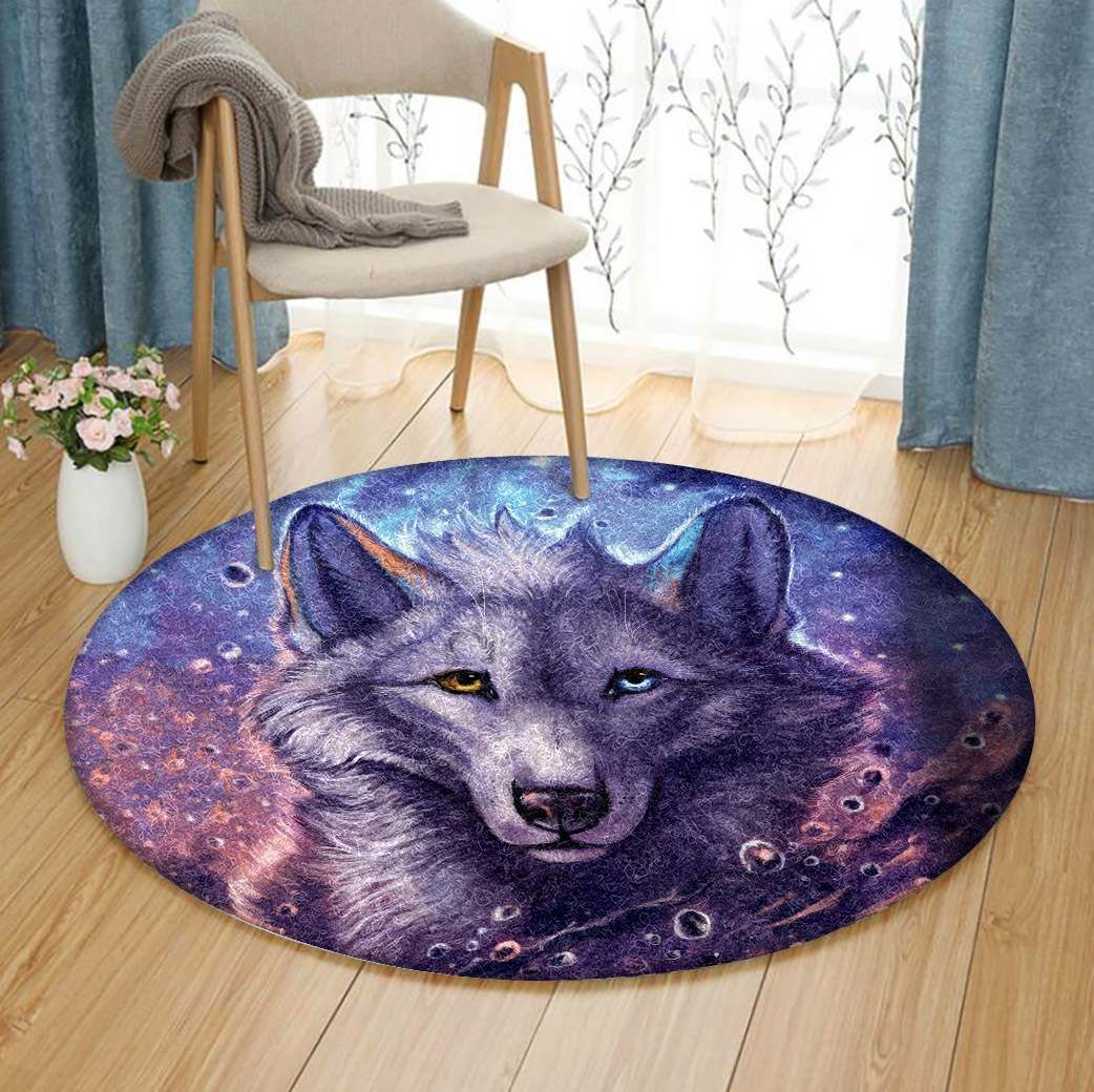 Wolf Round Carpet