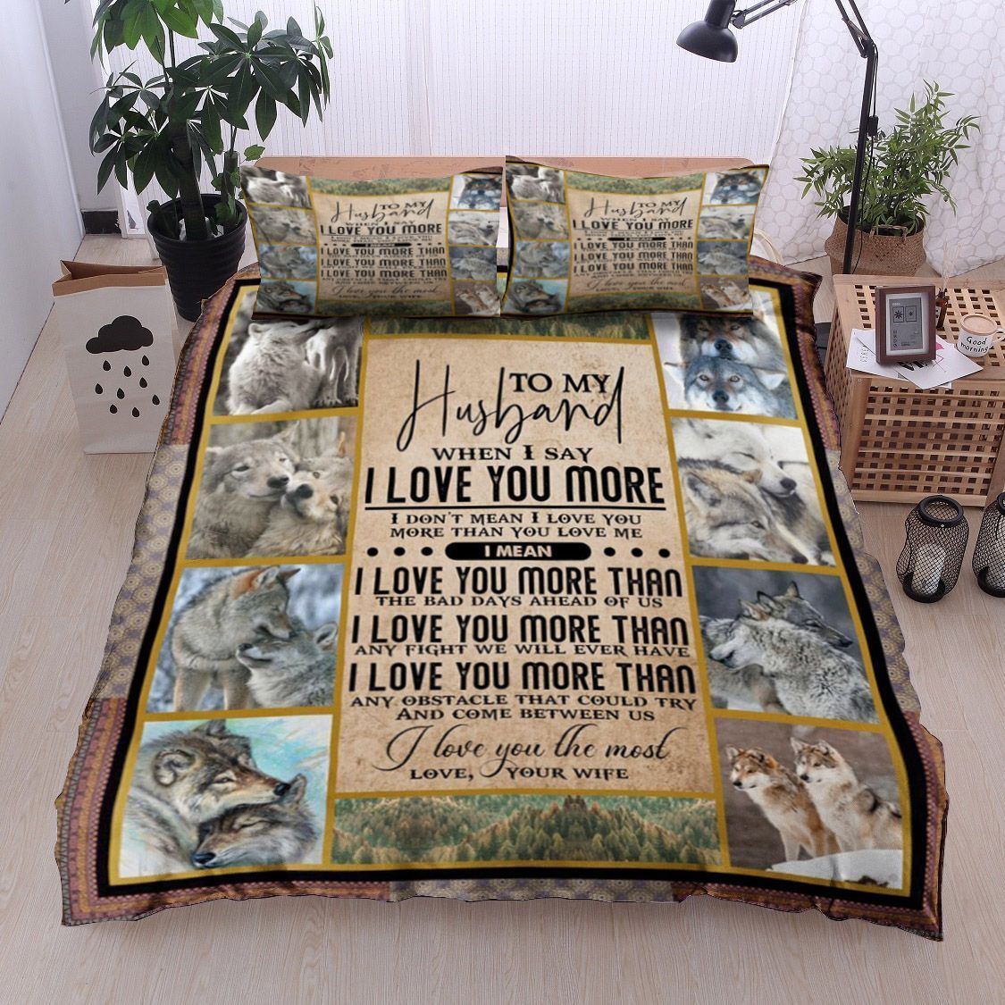 Wolf To My Husband Bedding Set