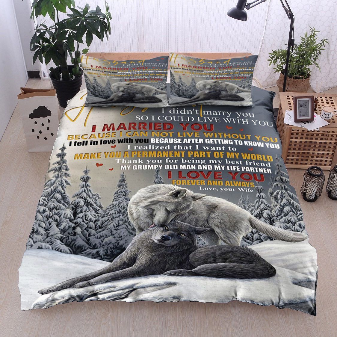 Wolf To My Husband Bedding Set
