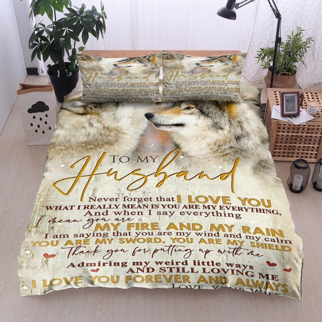 Wolf To My Husband Bedding Set