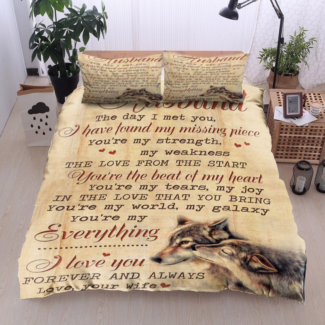 Wolf To My Husband Bedding Set