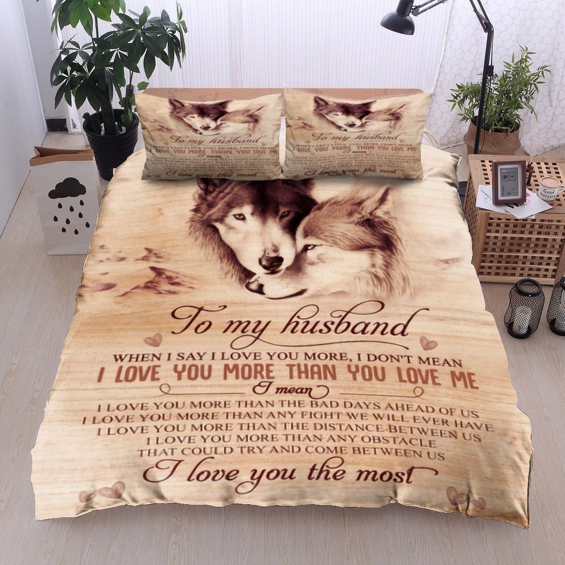 Wolf To My Husband Bedding Set