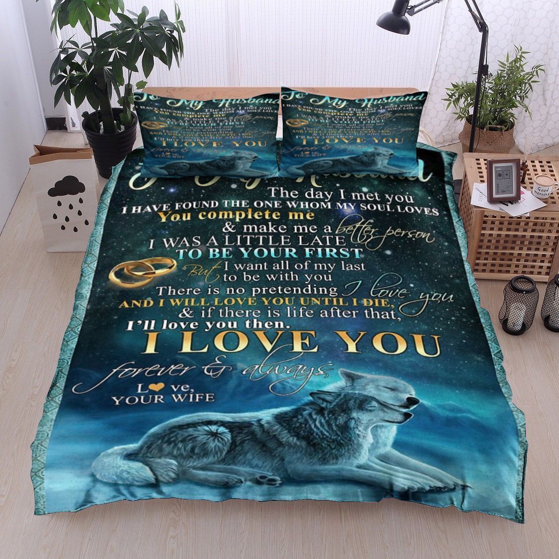 Wolf To My Husband Bedding Set