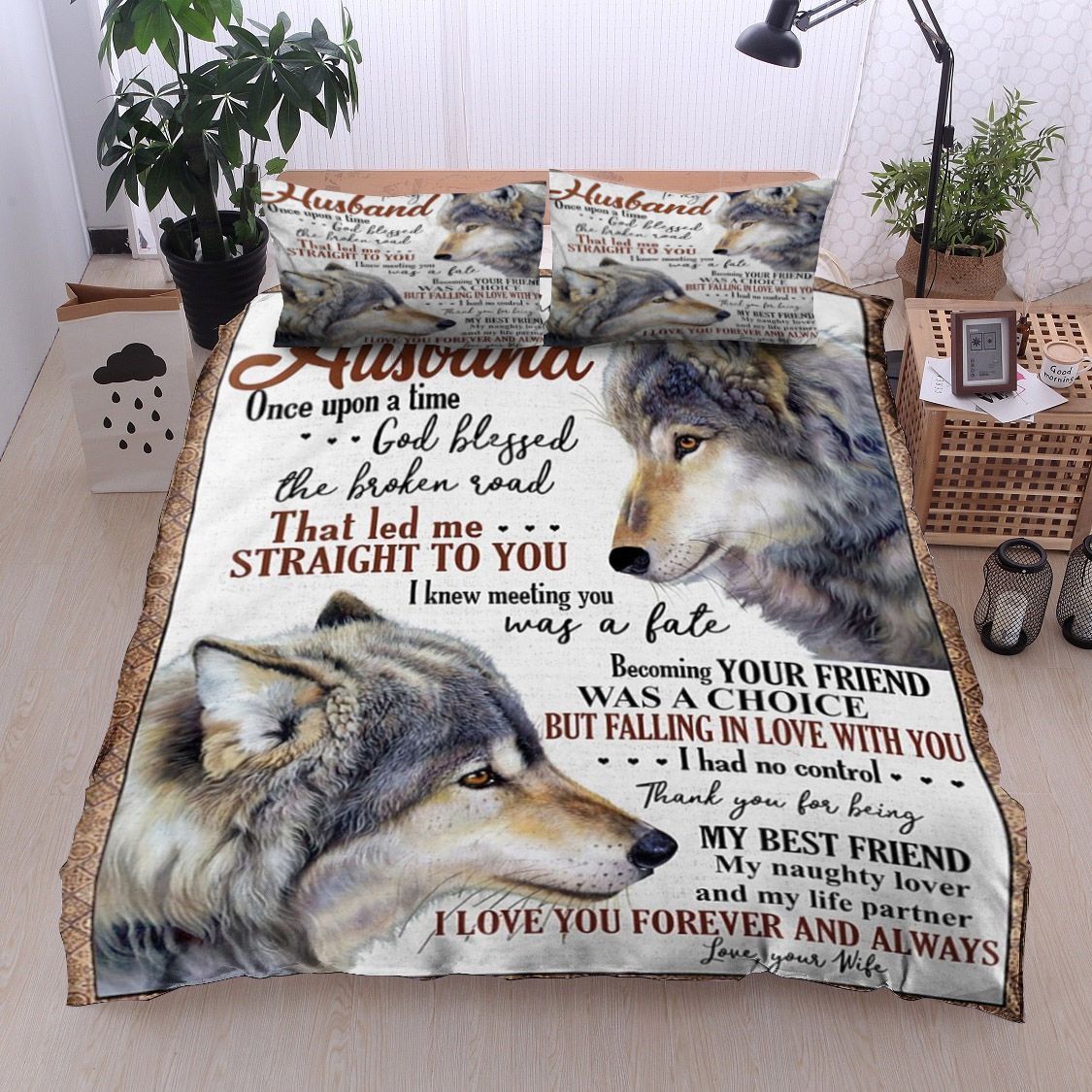 Wolf To My Husband Bedding Set