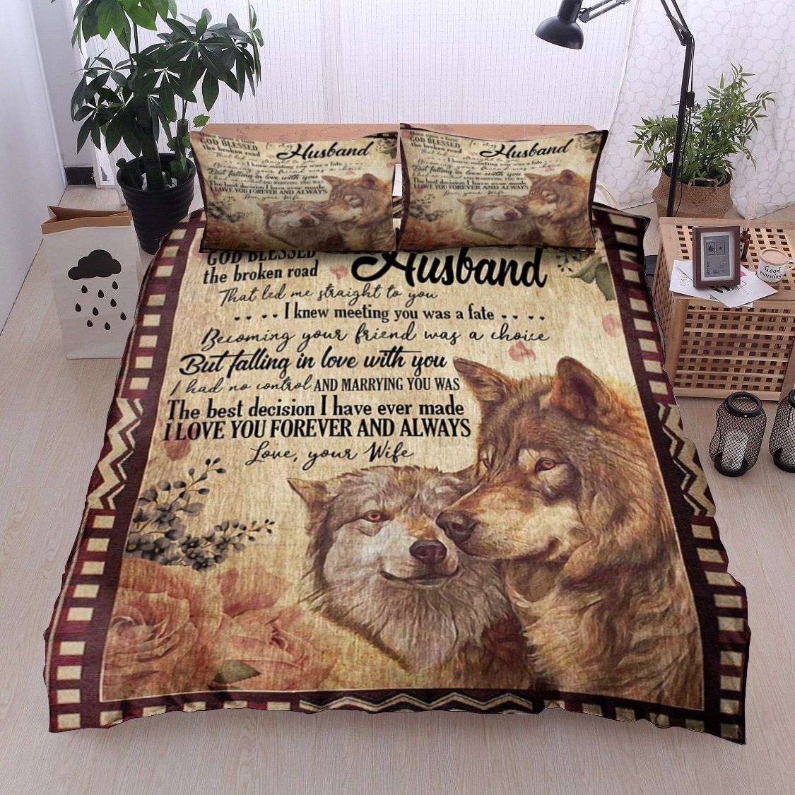 Wolf To My Husband Bedding Set