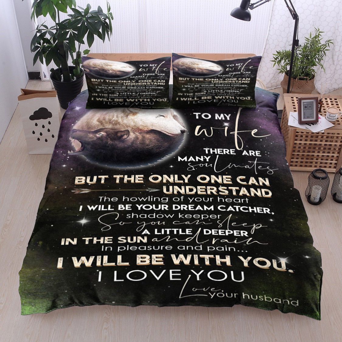 Wolf To My Wife Bedding Set
