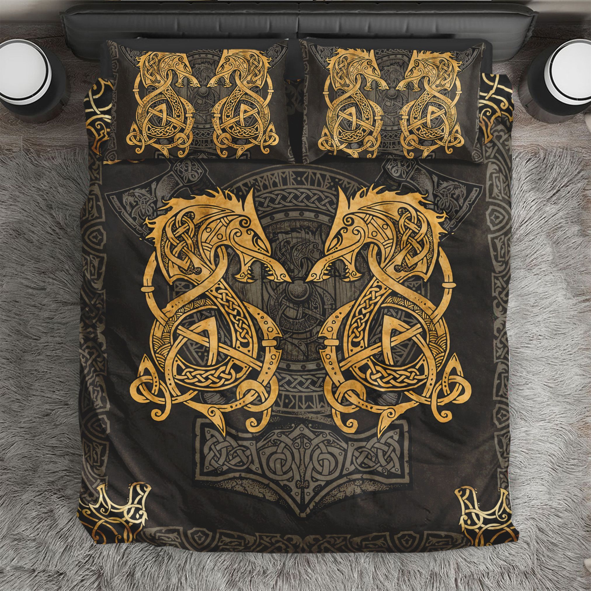 Wolf Viking Celtics Bedding Set