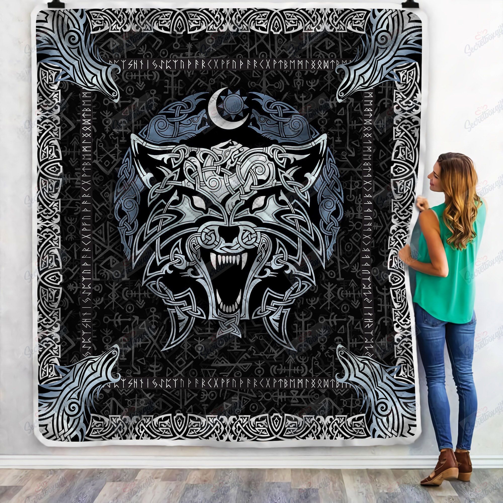 Wolf Vikings Celtics Fleece Blanket