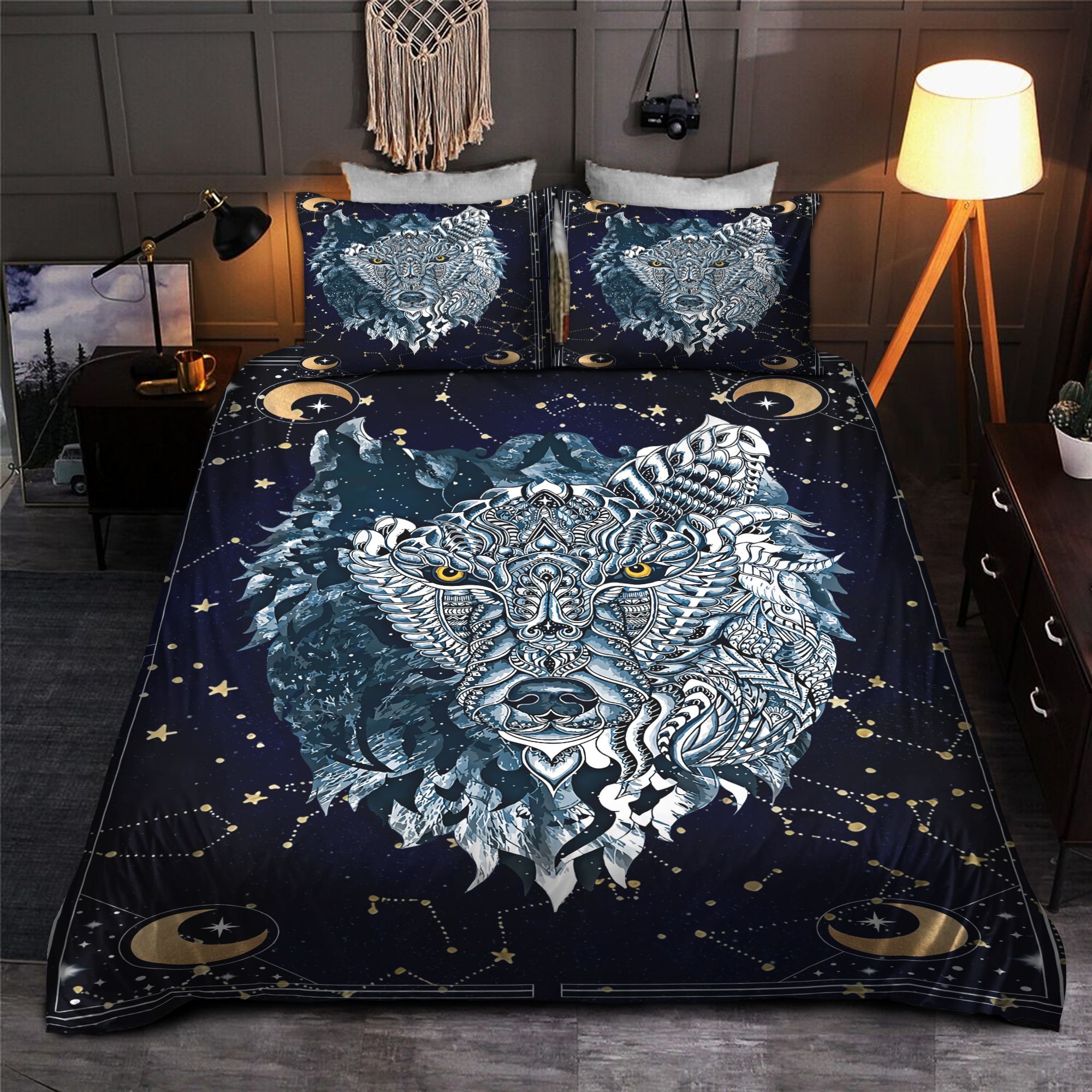 Wolf Vintage Bedding Set