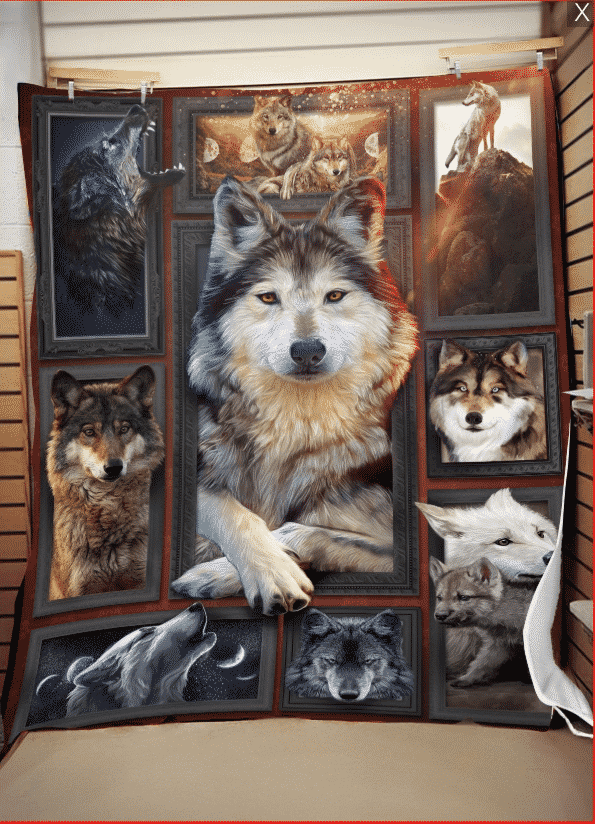 Wolf What Does The Wolf Say Quilt Blanket DHC31121589TD