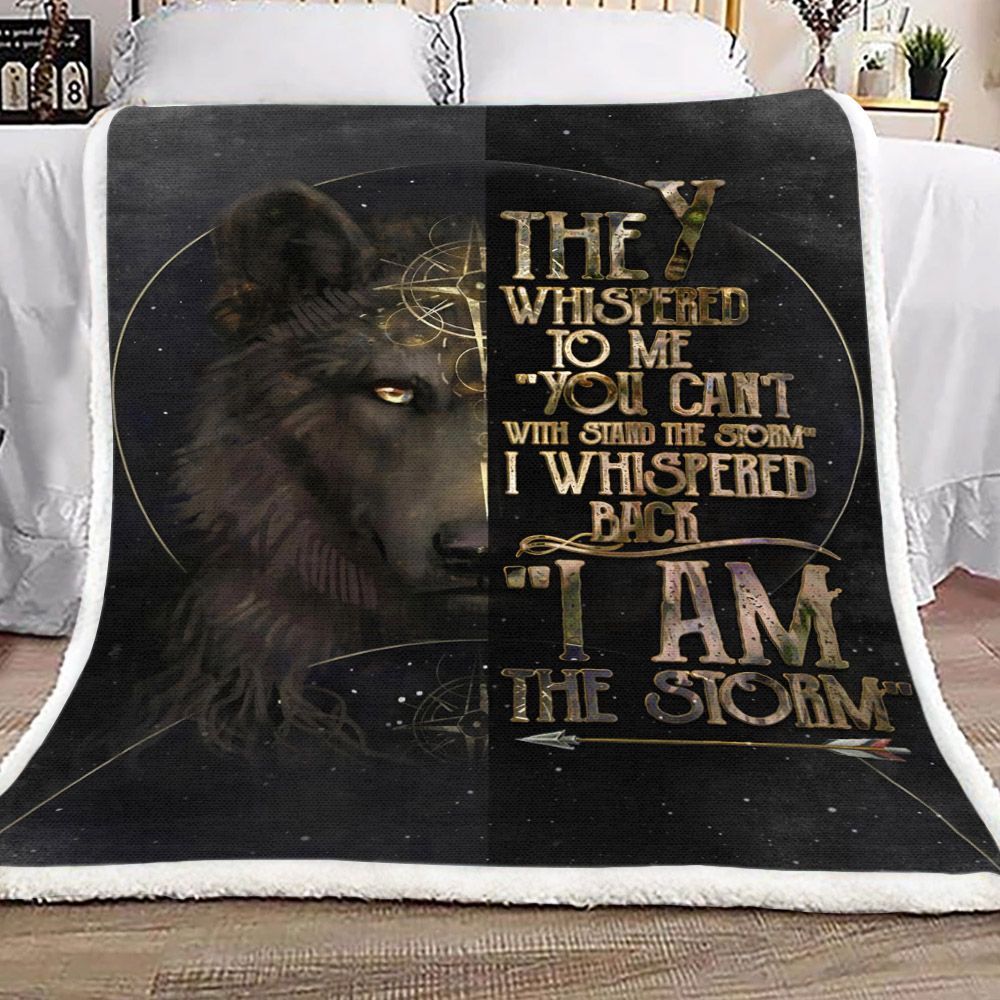 Wolf Whispered Sherpa Fleece Blanket
