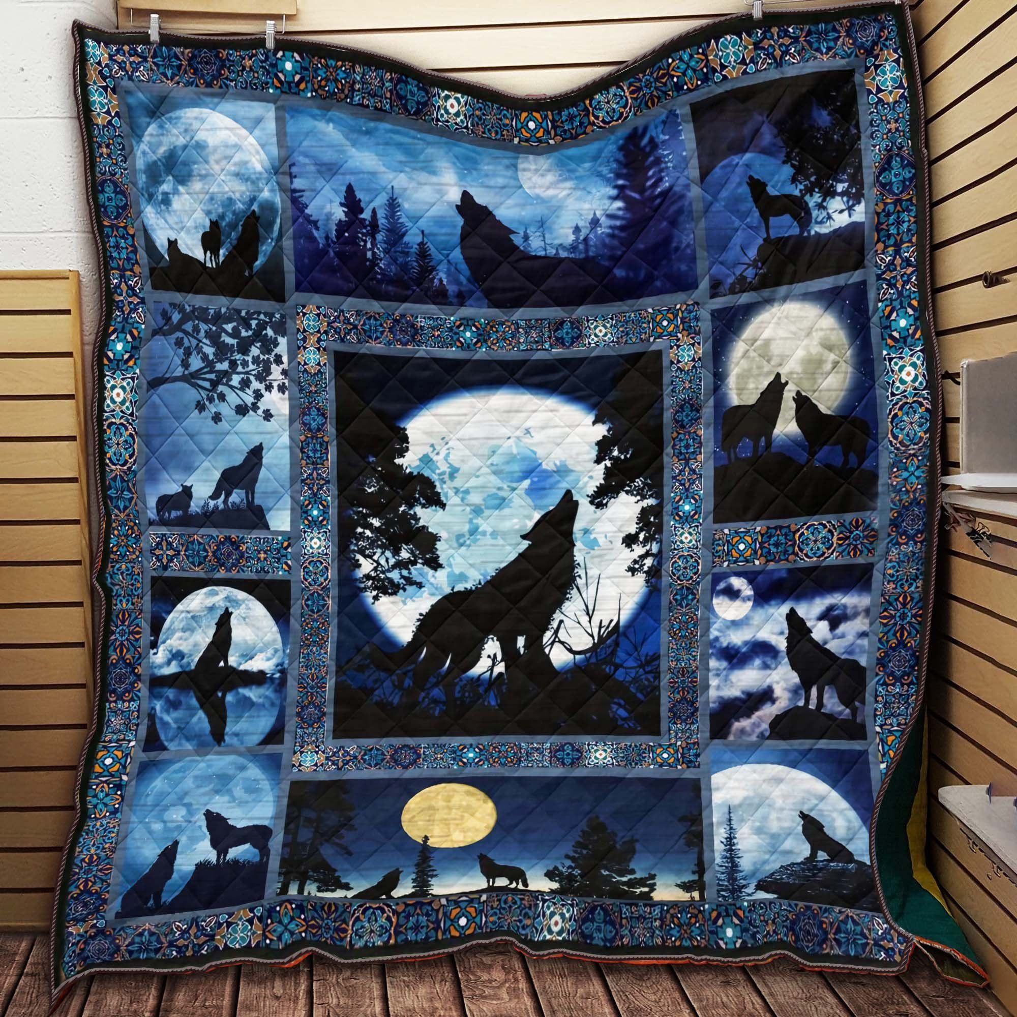 Wolf Wild Carrying You Quilt Blanket Dhc09121940Dd