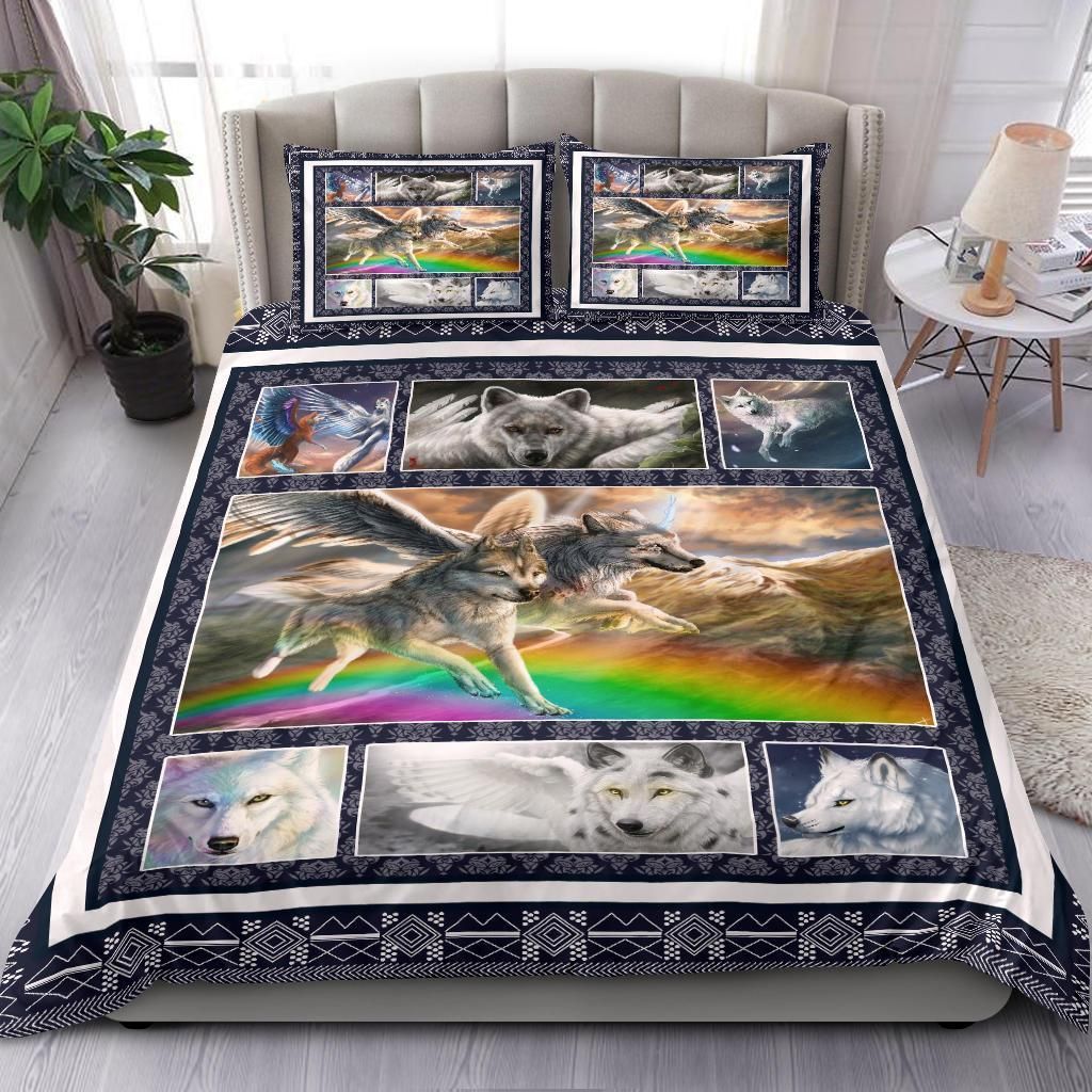 Wolf With Wings Art Bedding Set