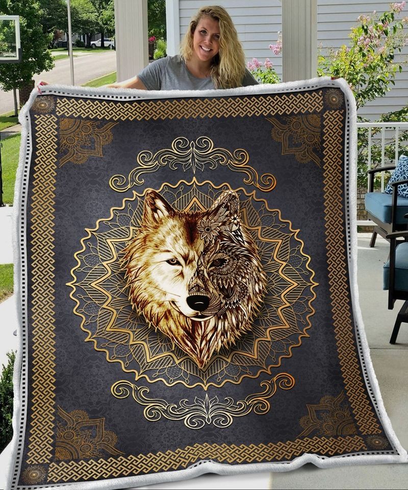 Wolf Wolf Pattern Quilt Blanket DHC31121588TD