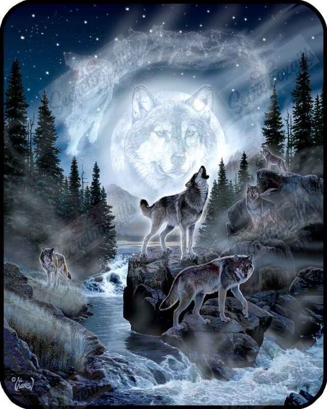 Wolf Fleece Blanket