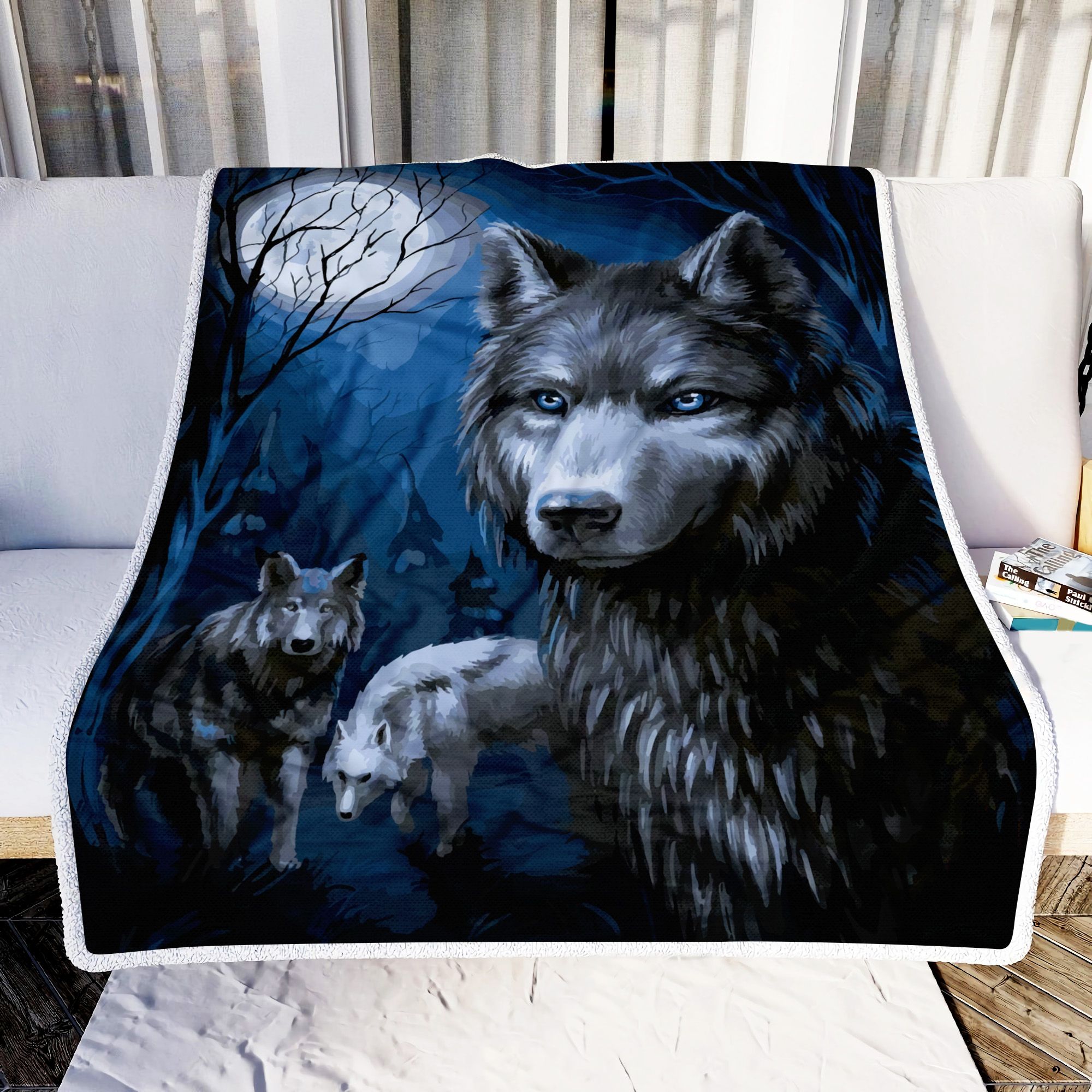Wolf Fleece Blanket
