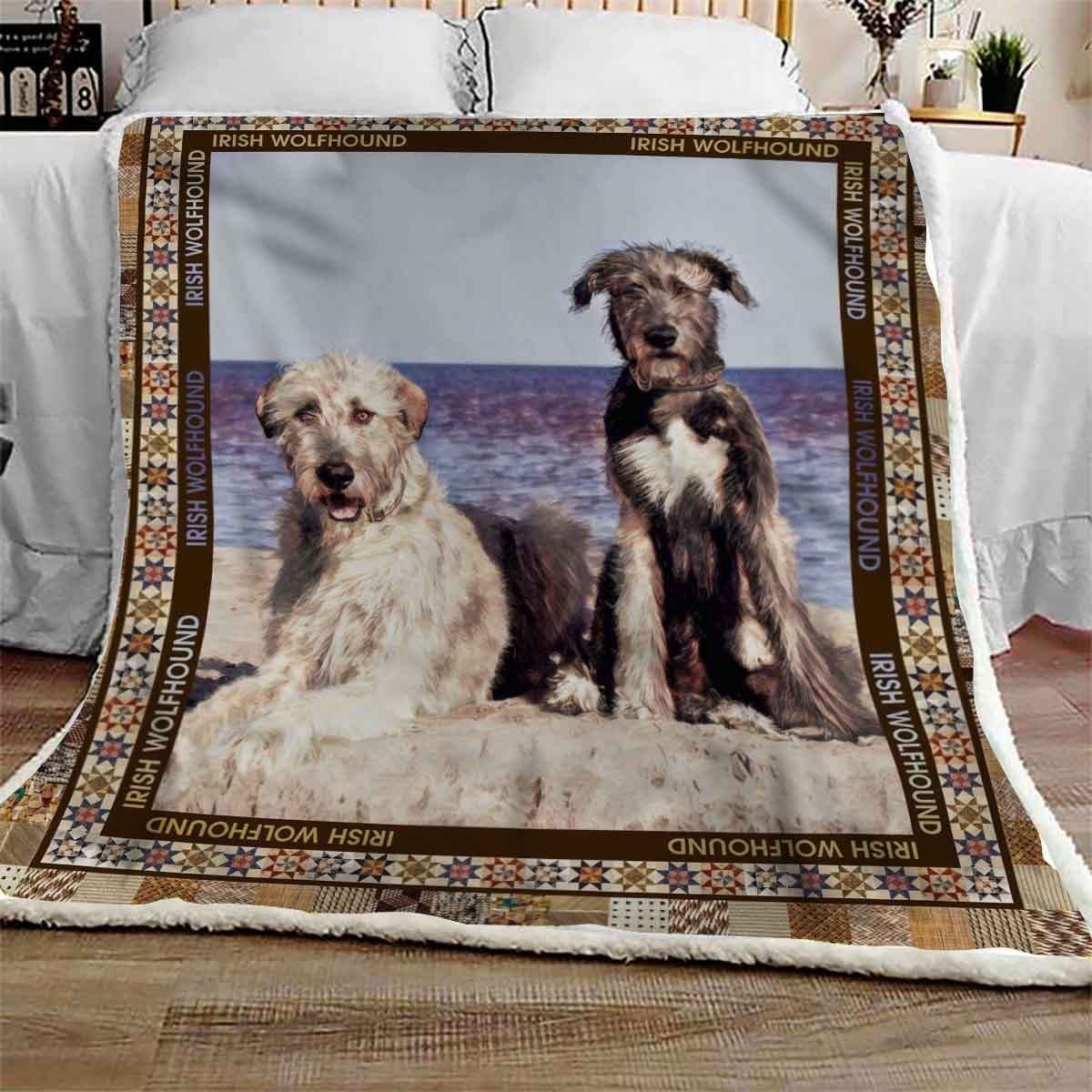 Wolfhound Sherpa Fleece Blanket